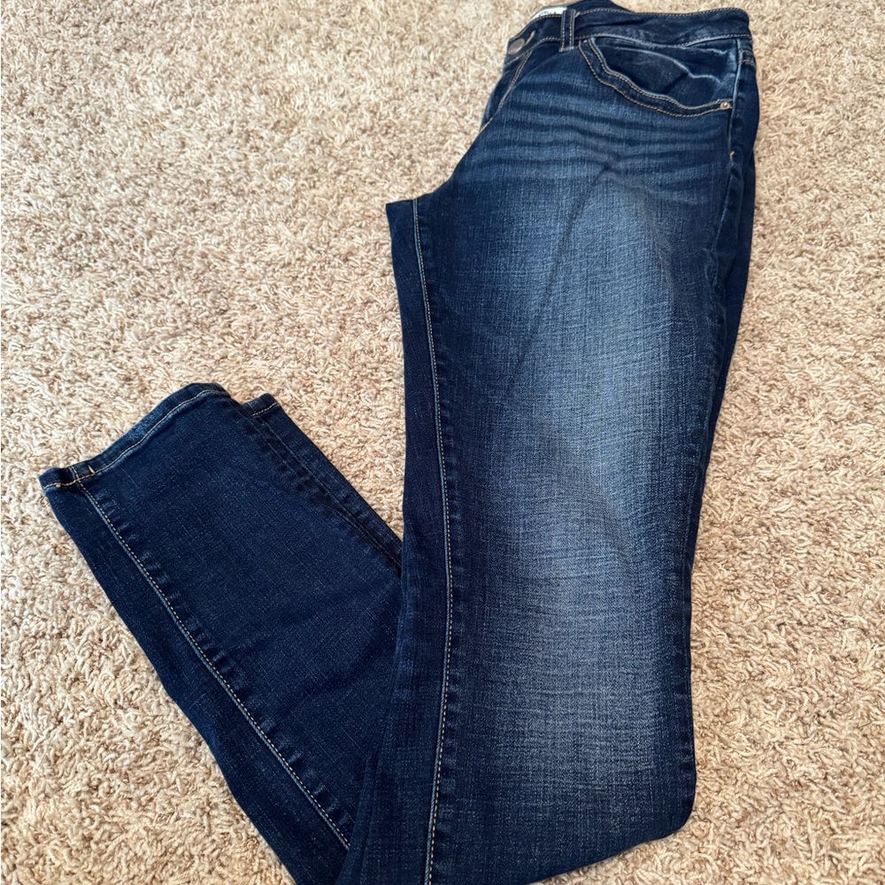 BKE Skinny Jeans with Stretchy Denim and Faded Wash
